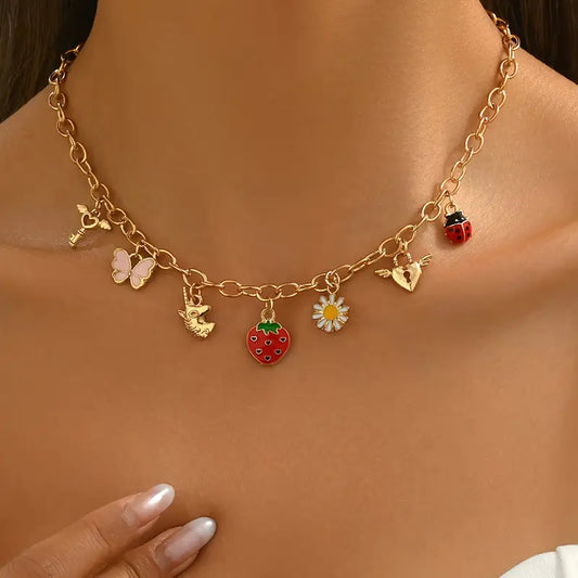 Mystical Love Multi Charm Necklace